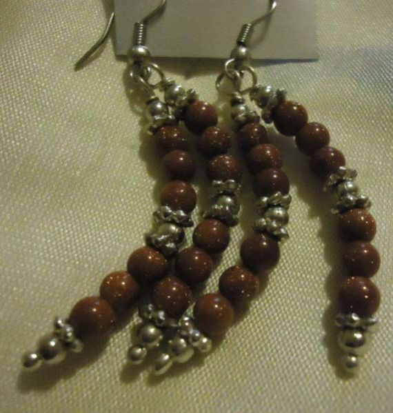 Earring Bend Sunstone