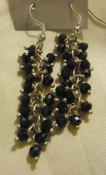 Grape Bunch Glass Black