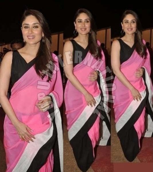 Kareena Fancy Pink Saree