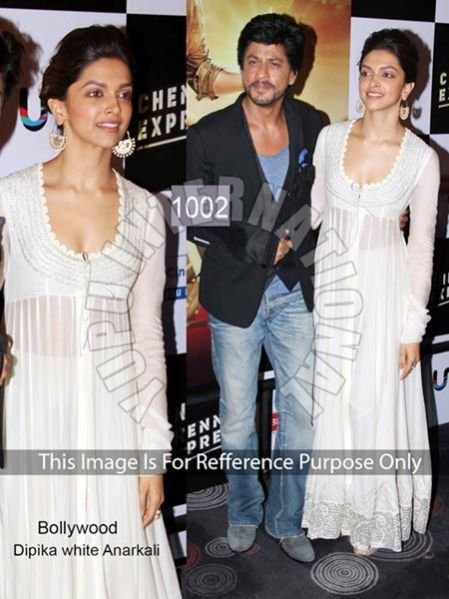 Dipika White Anarkali Gorget Royal Look