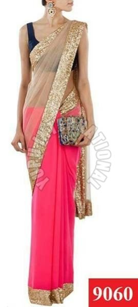 Manish Malhotra Designer Pink Saree