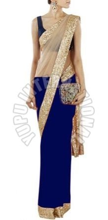 Manish Malhotra Designer Blue Saree