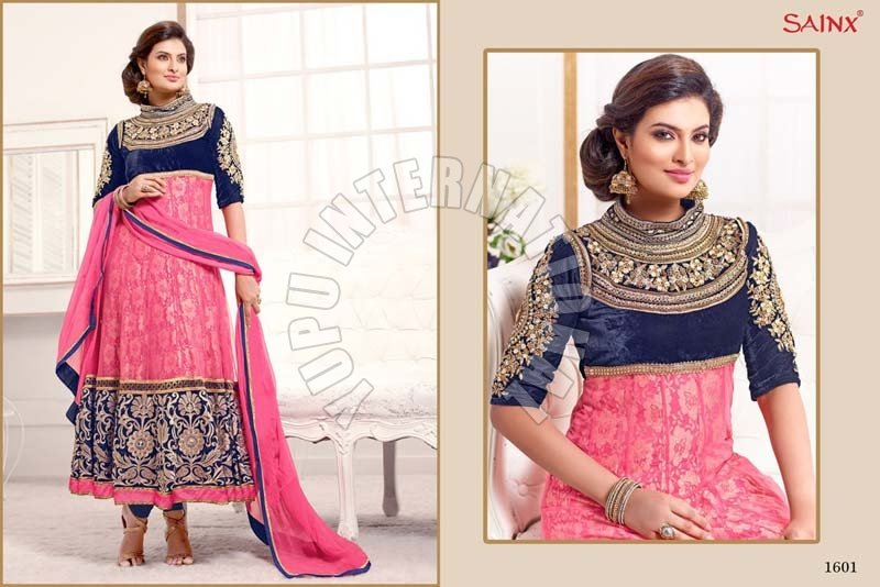 Sayali Bhagat Georgette Semi Stitched Anarkali Suit