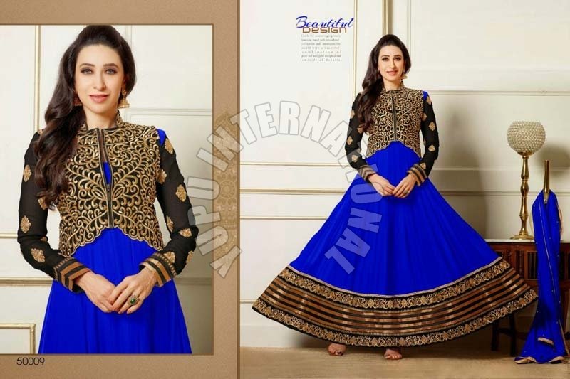 Blue Fancy Anarkali Dress