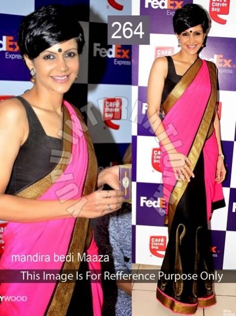 Mandira Bedi Maaza Sarees Bollywood Sarees