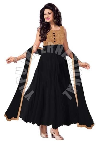 Black Fashion Anarkali Suits
