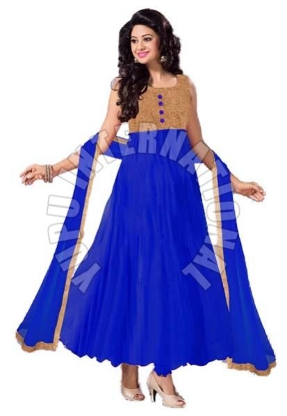 Blue Fashion Anarkali Suits