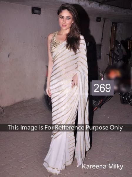 Plain Designer Saree 33