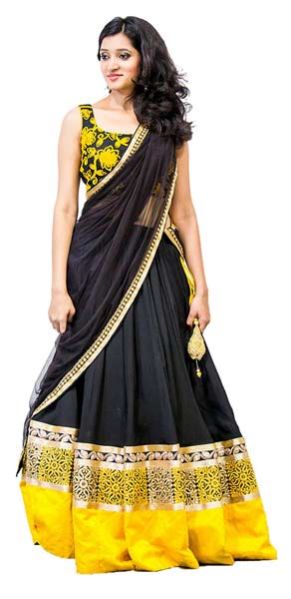 Hans Yellow Lehengha