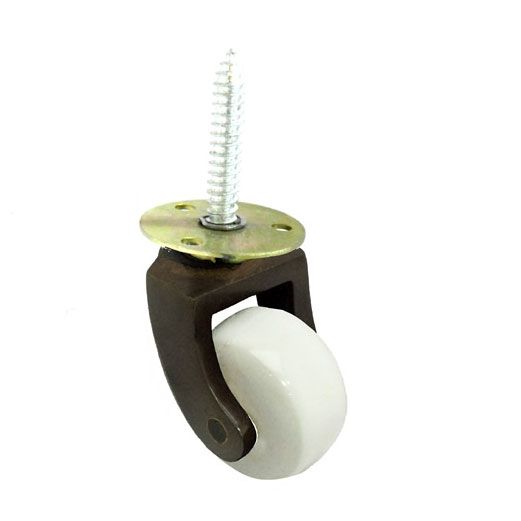 Antique Gripneck castor with white cermic wheel