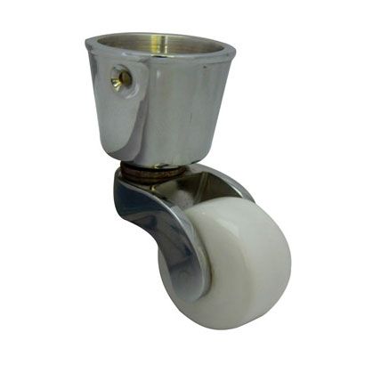 Round Cup Castor with cermic wheel chrome