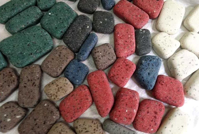 Flat Square Pebbles