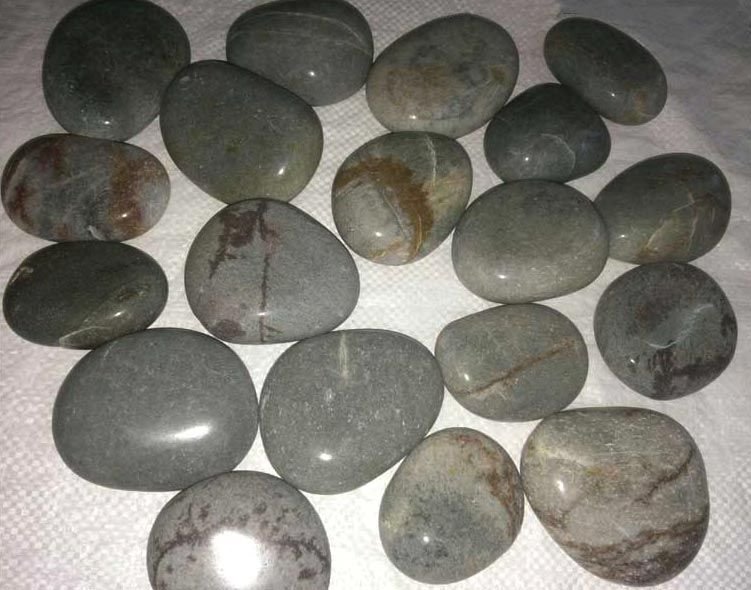 Grey Flat River Pebbles