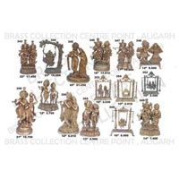Brass Radha Krishna Statues 01