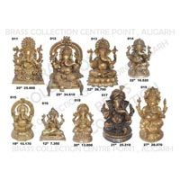 Brass Sitting Ganesh Statue 01