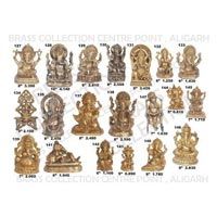 Brass Sitting Ganesh Statue 02