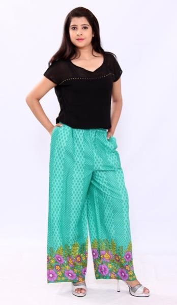 Cotton Jodhpur Plazo Green