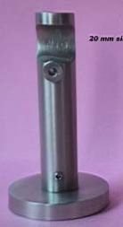 Nickel Matt Finish Single Curtain Brackets (20 mm)