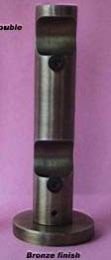 Bronze Finish Double Curtain Brackets (25 mm)