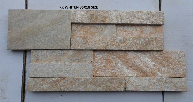 KK White Lines 35X38 Quartz Slate Stone
