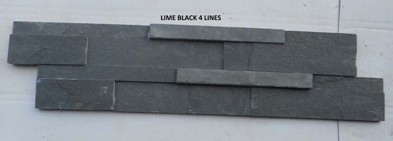 Lime Black 4 Line Slate Stone