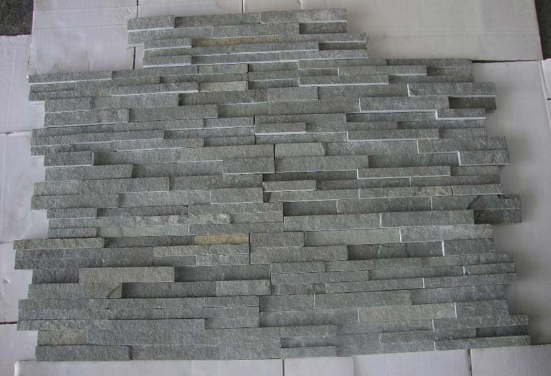 Lime Blue 5 Line Slate Stone