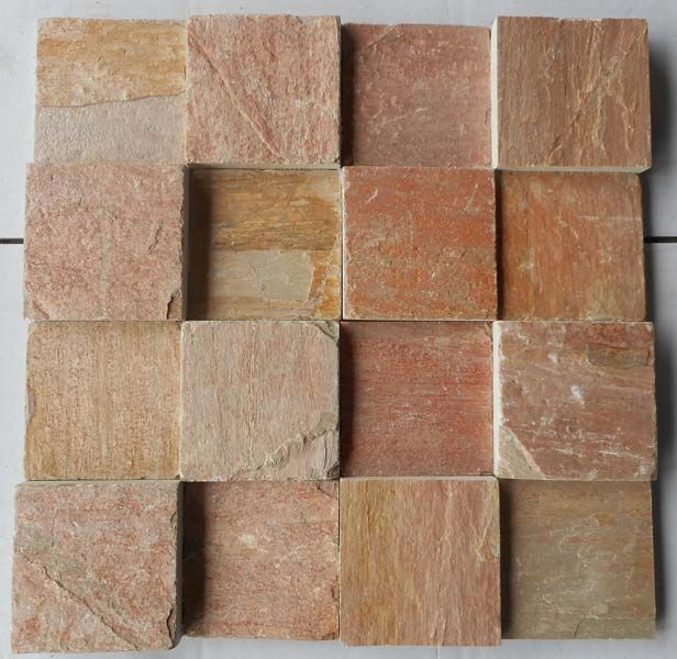 Lime Pink Slate Stone