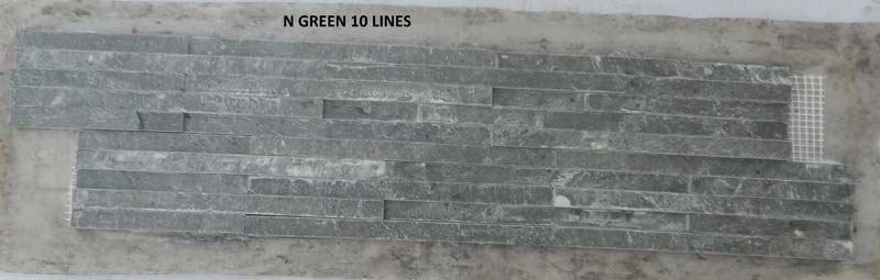 N Green 10 Lines Slate Stone