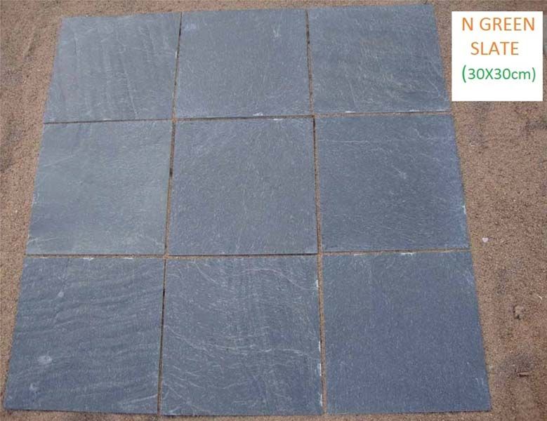 Slate N  Green 30x30cm Slate Stone