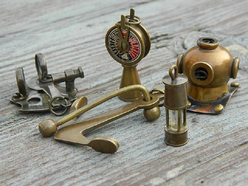 Brass Miniature Keychain 04
