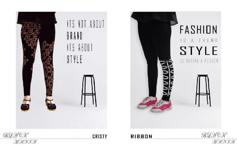 Printed Ankle Legging - Cristy & Ribbon