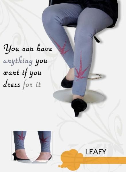 Printed Ankle Legging - Leafy