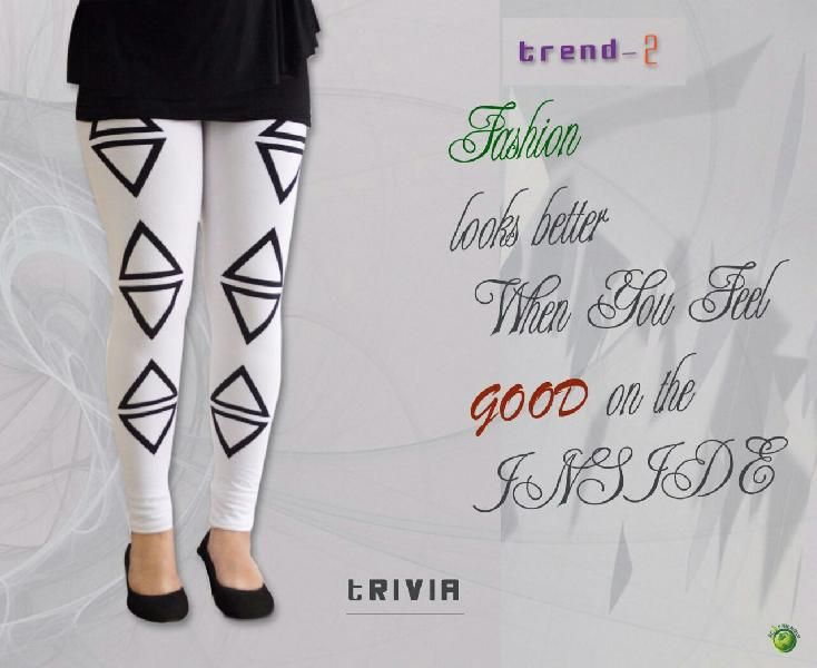 Printed Ankle Legging - Trivia
