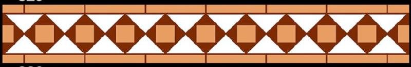 830 24x4 Simple Border Tiles