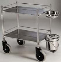 SS Dressing Trolley with Bowl & Bucket