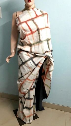 Soft Khadi Silk With Clamp Dye With Pure Natural Colors 03