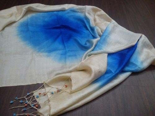 Mulberry Tie & Dye Silk Stole 02