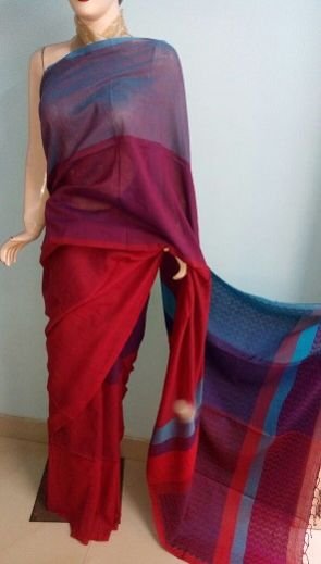 Soft Cotton Saree With Jamdani Pallu 02