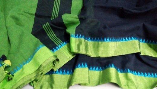 Soft Cotton Saree With Silk Temple Border 01