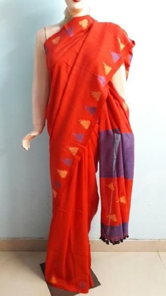 Soft Cotton Sarees With Hand Jamdani 01
