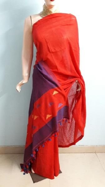 Soft Cotton Sarees With Hand Jamdani 02