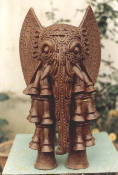 Terracotta Elephant Statue