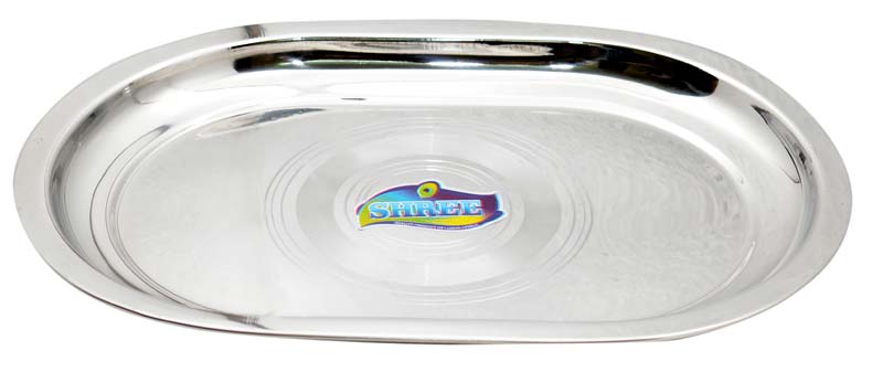 Stainless Steel Capsule Shaped Serving Tray