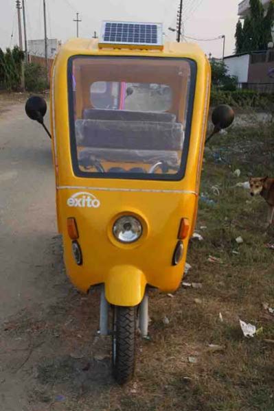Yellow Electric Rickshaw