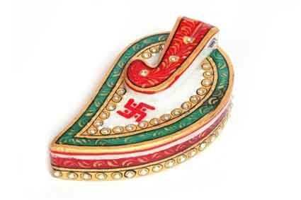 BH-MR-50 Marble Decorative Kumkum Box