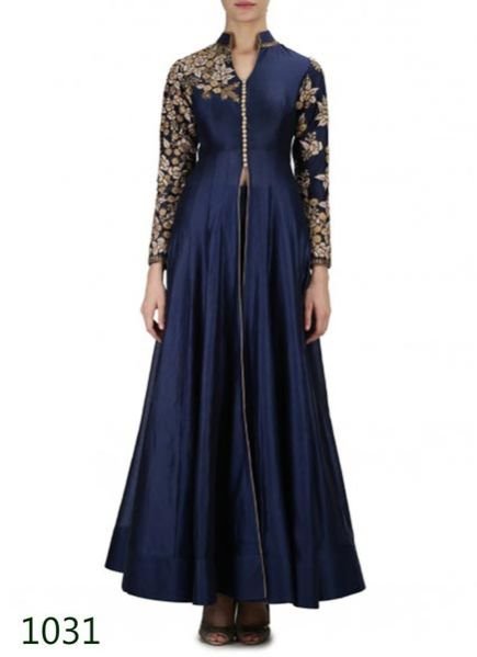 Navy Blue Anarkali Suit