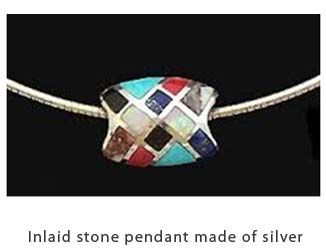 Inlaid Stone Pendant