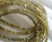 Off Yellow Rough Uncut Diamond Beads