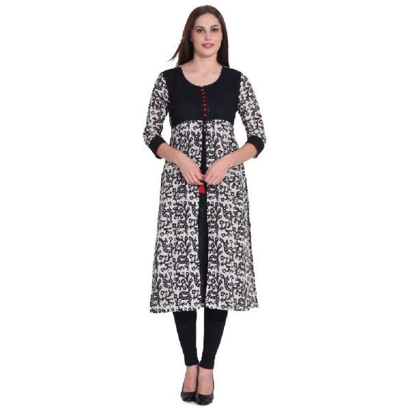 KD 002 Black  Ladies Kurti