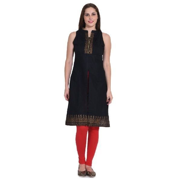 KD 008 Black Ladies Kurti